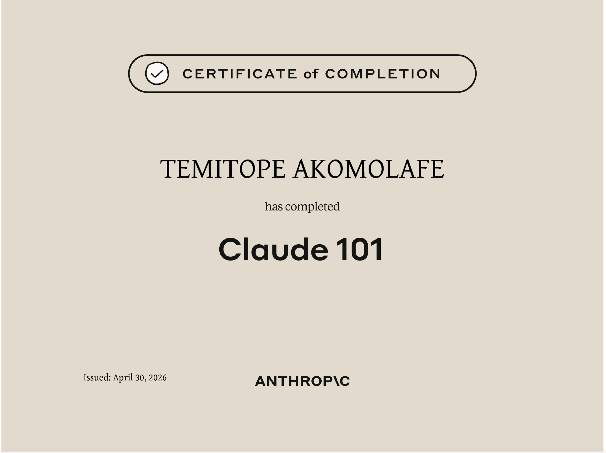 CLAUDE 101